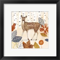 Framed 'Cozy Autumn Woodland II' border=