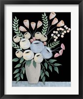 Framed 'Rosada Floral II' border=