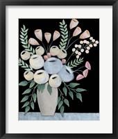 Framed 'Rosada Floral II' border=