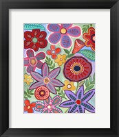Framed Colorful Flores II