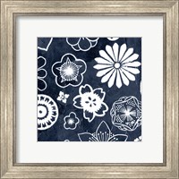 Framed 'Navy Cascade II' border=