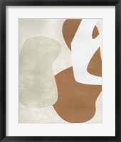 Beige Stucture I Framed Print