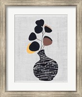 Framed 'Decorated Vase with Plant I' border=