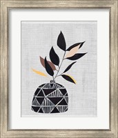 Framed 'Decorated Vase with Plant IV' border=