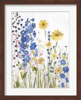 Framed Periwinkle Wildflowers I