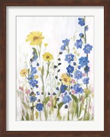 Framed Periwinkle Wildflowers II