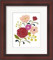 Framed 'Simple Flora I' border=