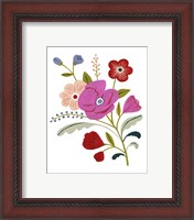 Framed 'Simple Flora III' border=