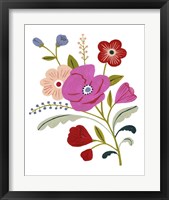 Framed 'Simple Flora III' border=