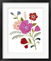 Framed 'Simple Flora III' border=