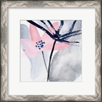 Framed 'Pink Water Lilies II' border=