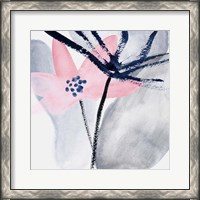 Framed 'Pink Water Lilies II' border=