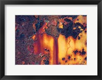 Framed Details Of Rust And Paint On Metal 1