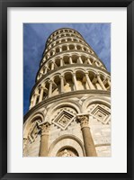 Framed Low-Angle View Of Leaning Tower Of Pisa, Tuscany, Italy