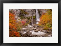 Framed Argentina, Patagonia Waterfall