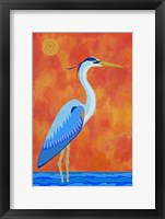 Framed Blue Heron