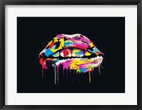 Framed Colorful Lips