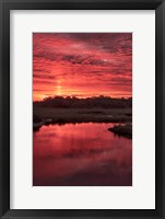 Framed New Jersey, Cape May, Sunrise On Creek