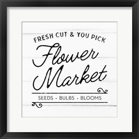 Framed Flower Market