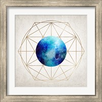 Framed 'Geo Planet III' border=