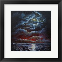 Framed Moody Moon Light II