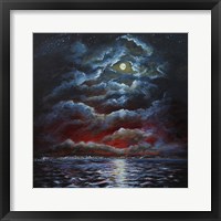 Framed Moody Moon Light II