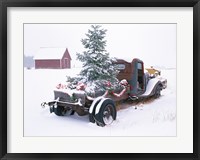 Framed Christmas Truck