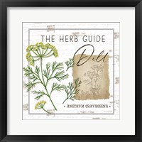 Framed 'Herb Guide - Dill' border=