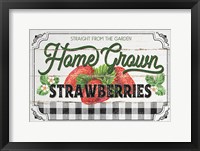 Framed Home Grown Strawberries