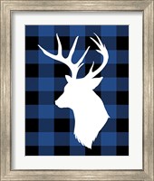 Framed 'Plaid Deer' border=