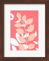 Framed Coral Foliage III