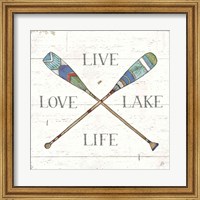 Framed 'Lake Sketches VI Color' border=