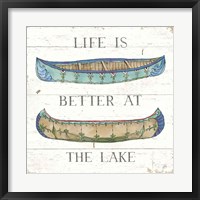 Framed 'Lake Sketches V Color' border=