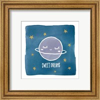 Framed 'Night Sky Sweet Dreams' border=