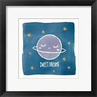 Framed 'Night Sky Sweet Dreams' border=