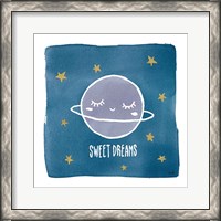 Framed 'Night Sky Sweet Dreams' border=