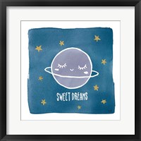 Framed 'Night Sky Sweet Dreams' border=