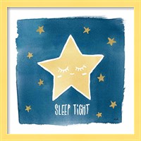 Framed 'Night Sky Sleep Tight' border=