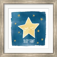 Framed 'Night Sky Sleep Tight' border=