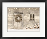 Framed Old Farm Christmas