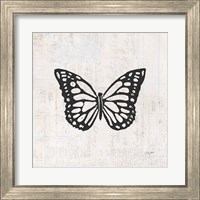 Framed 'Butterfly Stamp BW' border=