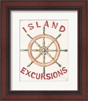 Framed 'Floursack Nautical IV Red' border=