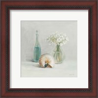 Framed 'Light White Flower Spa' border=