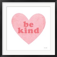 Framed Be Kind Heart