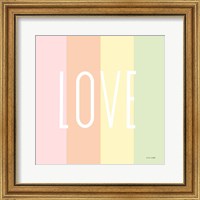 Framed 'Love Rainbow' border=