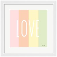 Framed 'Love Rainbow' border=