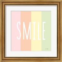 Framed 'Smile Rainbow' border=