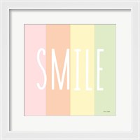 Framed 'Smile Rainbow' border=