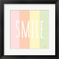 Smile Rainbow Framed Print