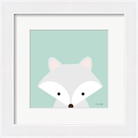 Framed 'Cuddly Fox' border=